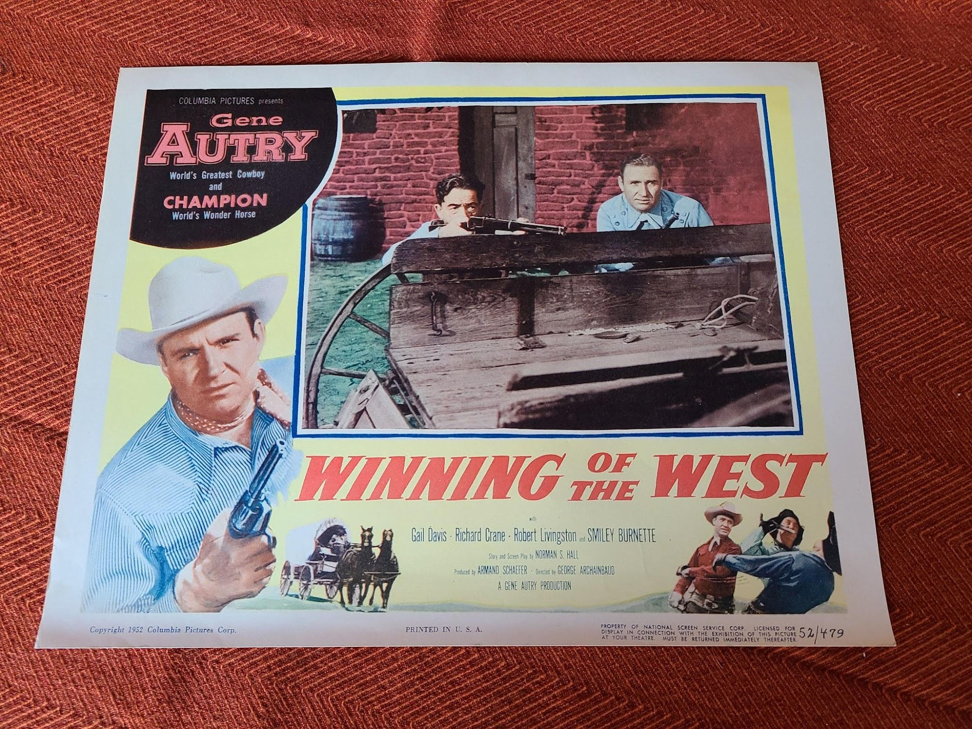 Winning Of The West 1952 Western Lobby Cards