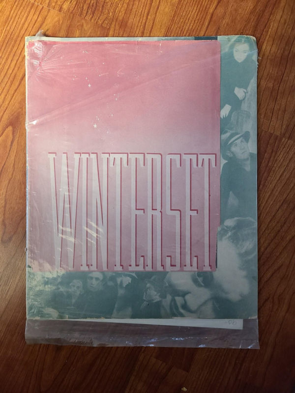 Winterset 1936 Press Books