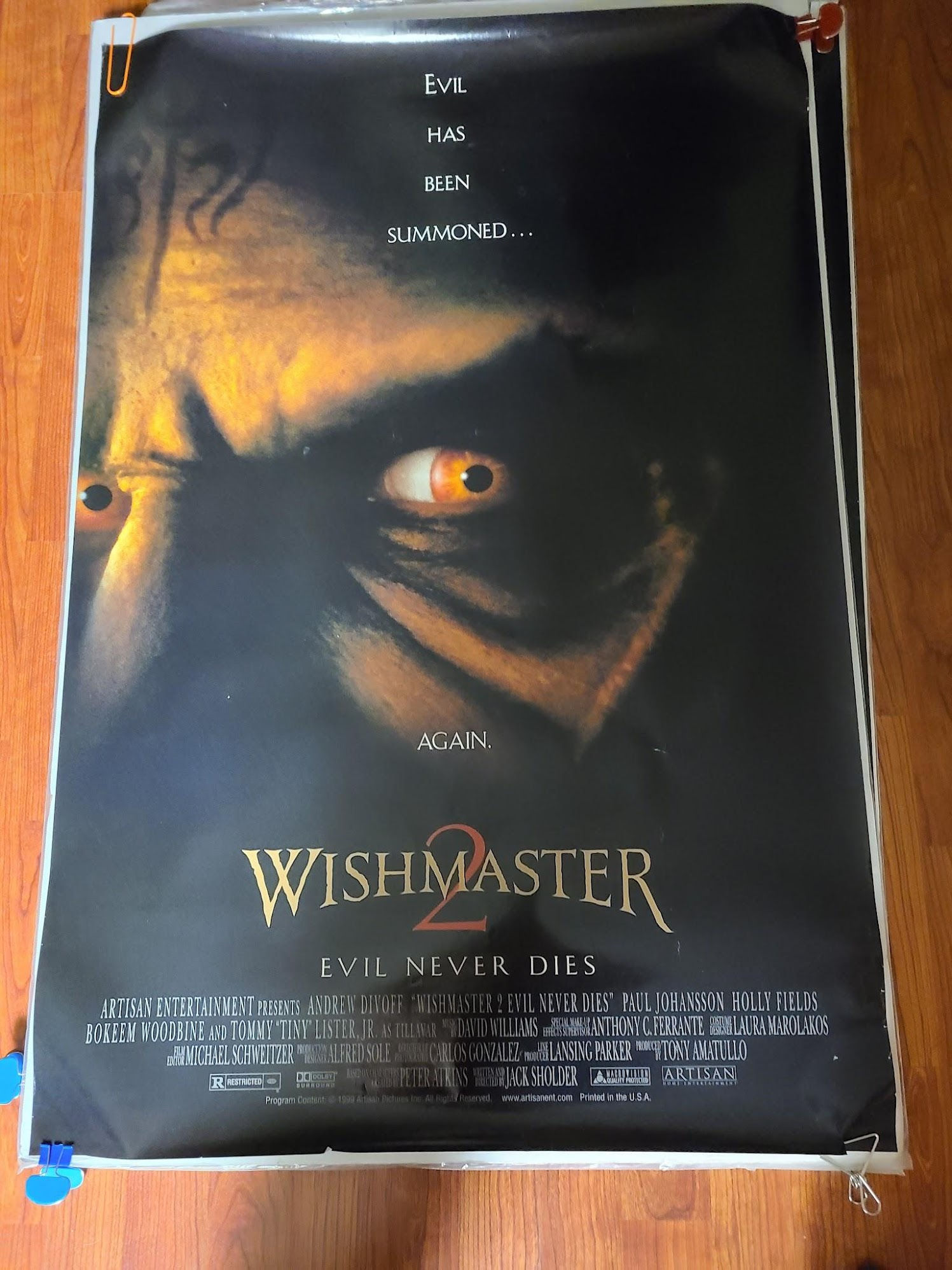 Wishmaster 2 1999 1 Sheets/US