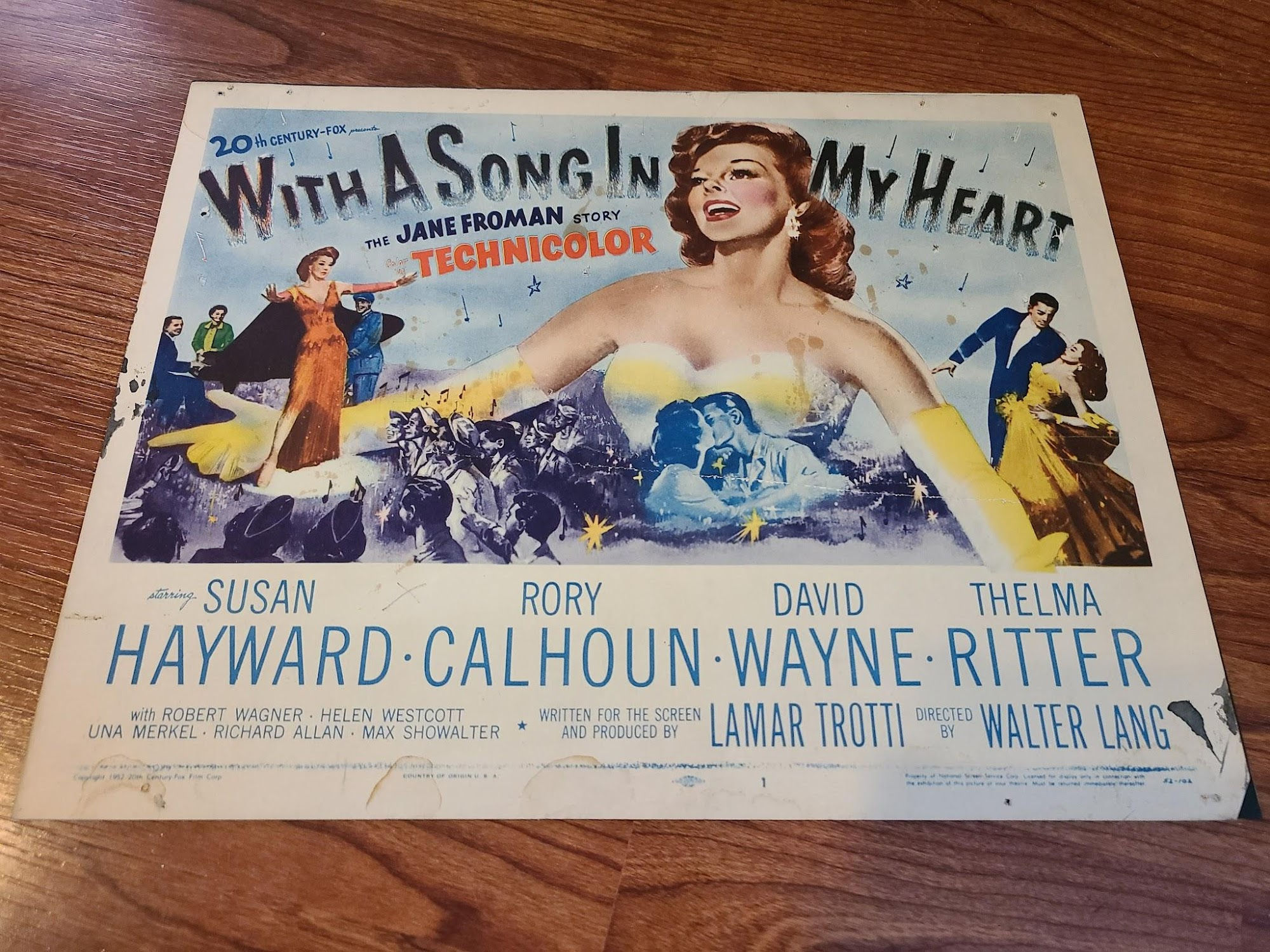With A Song In My Heart 1952 Title Cards