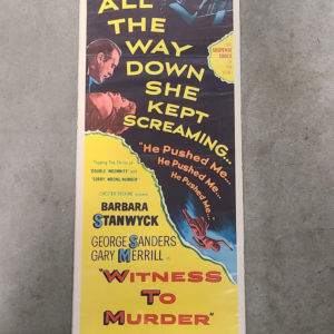 Witness To Murder 1954 Inserts