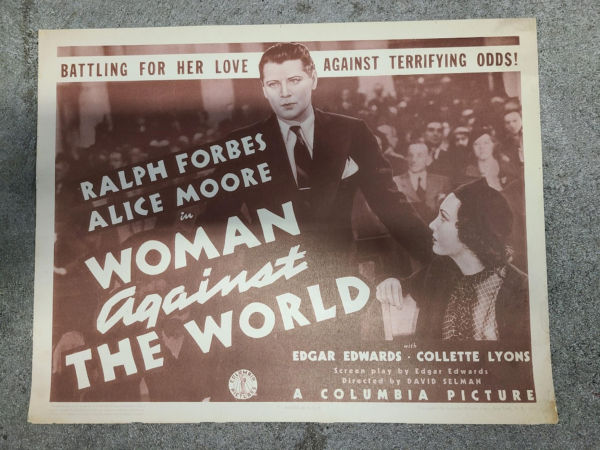 Woman Against The World 1937 Title Cards