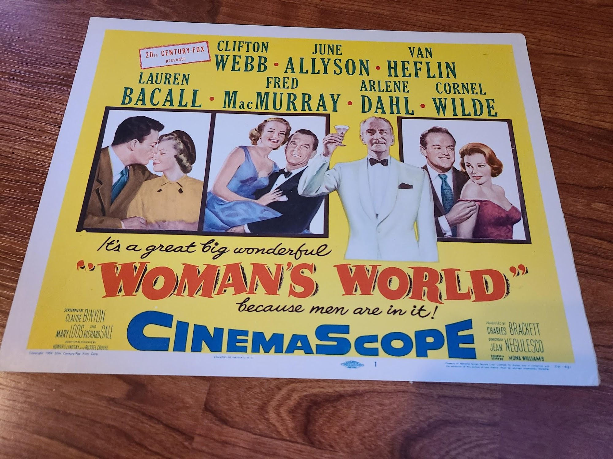 Woman's World 1954 Title Cards