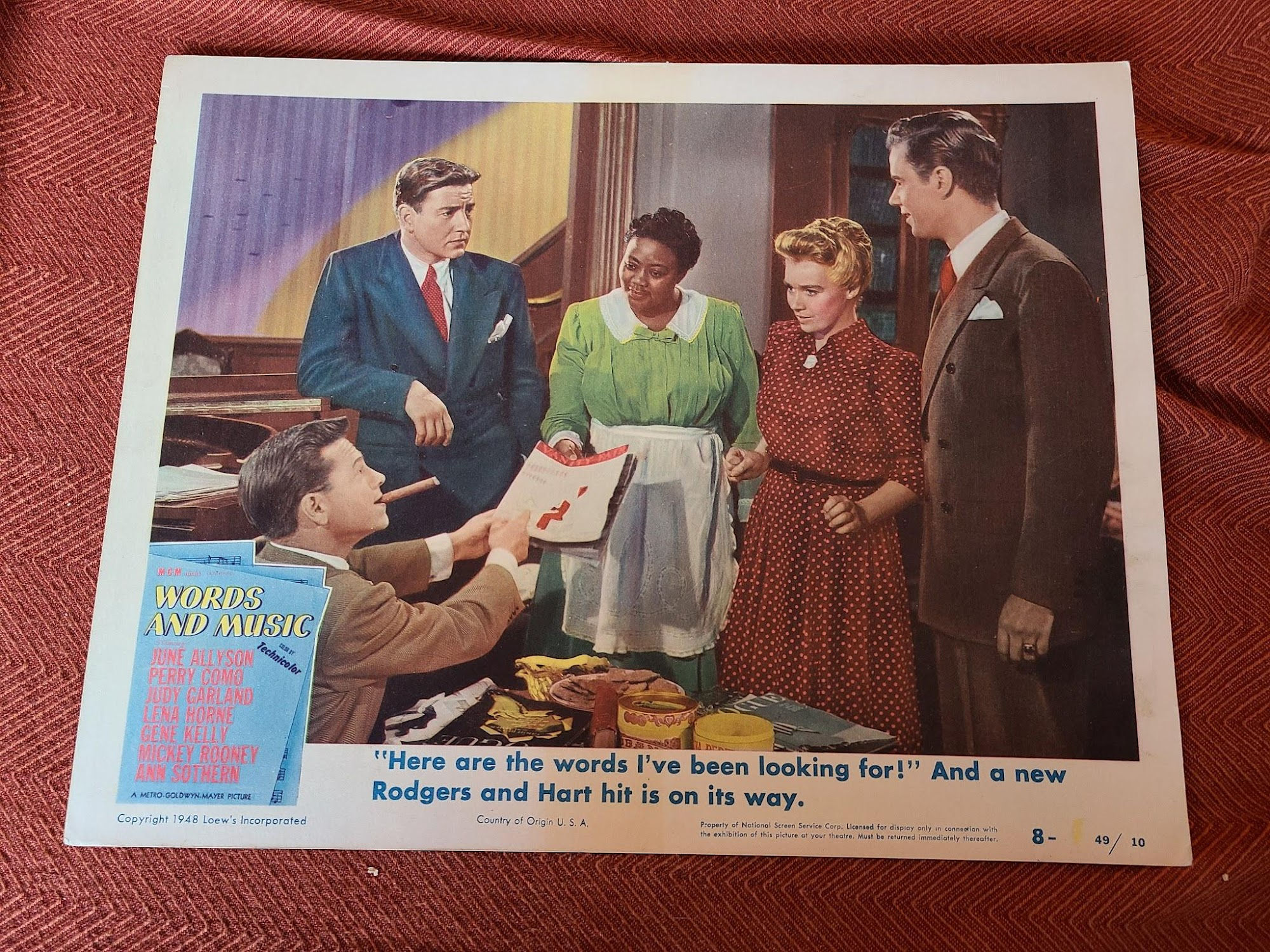Words And Music 1948 General Lobby Cards