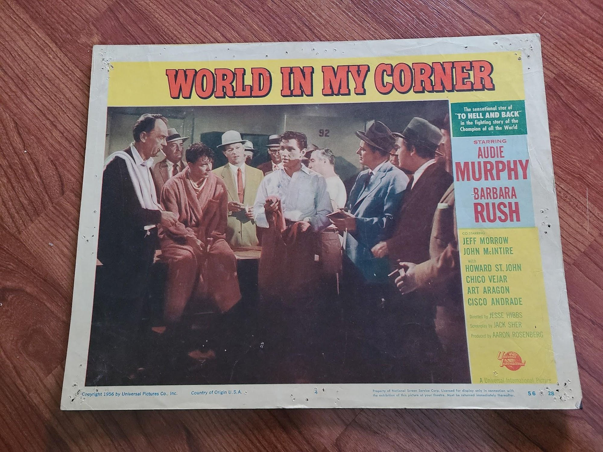 World In My Corner 1956 General Lobby Cards