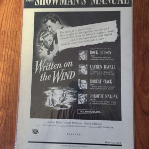 Written On The Wind 1956 Press Books