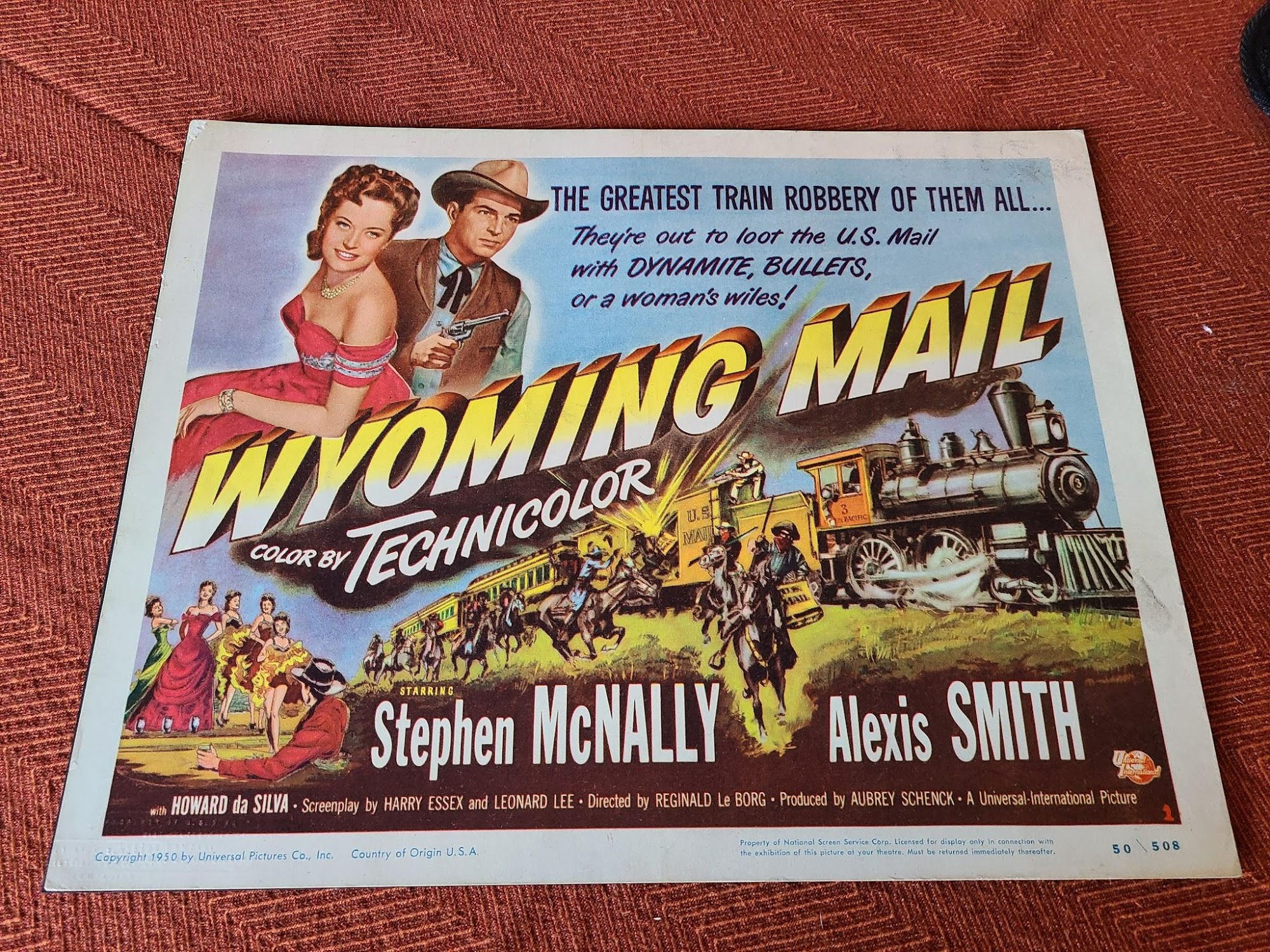 Wyoming Mail 1950 Western Lobby Cards