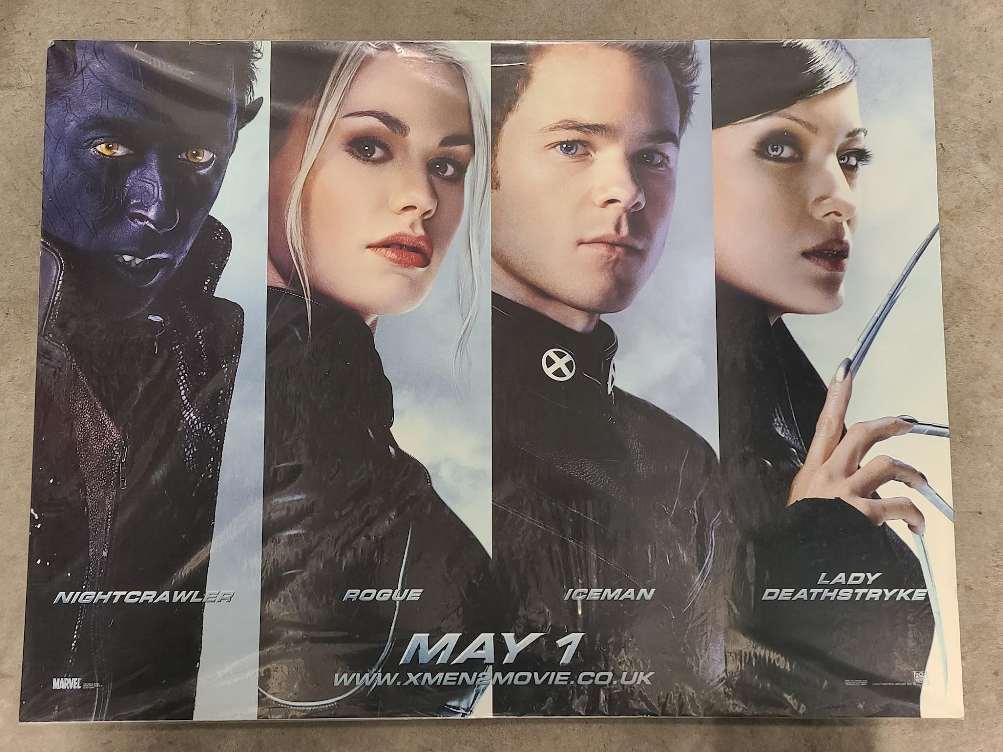 X-Men II 2002 UK/US 30x40