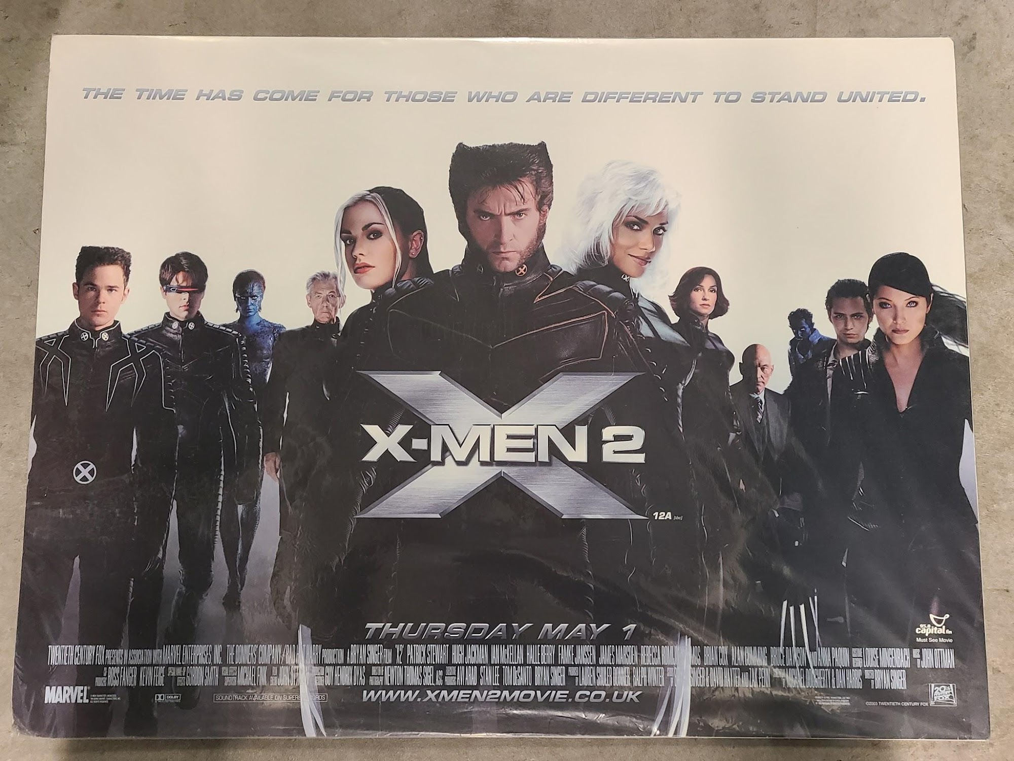 X-Men II 2002 UK/US 30x40