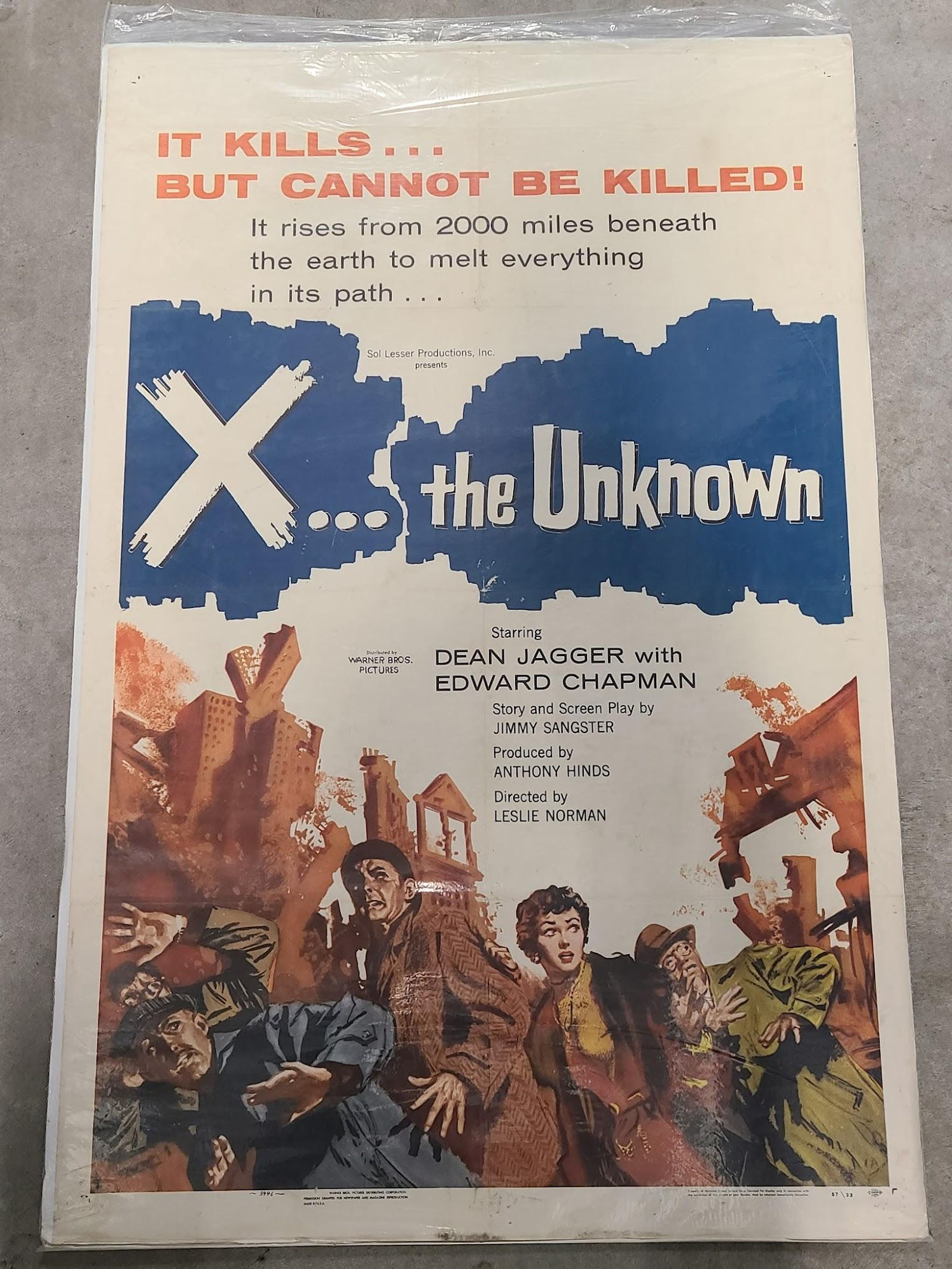X - The Unknown 1957 1 Sheets/US