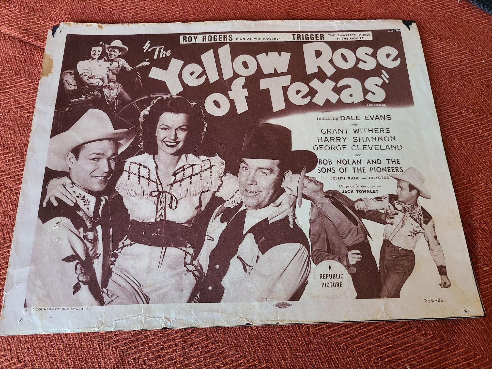 Yellow Rose Of Texas 1944 Western Lobby Cards