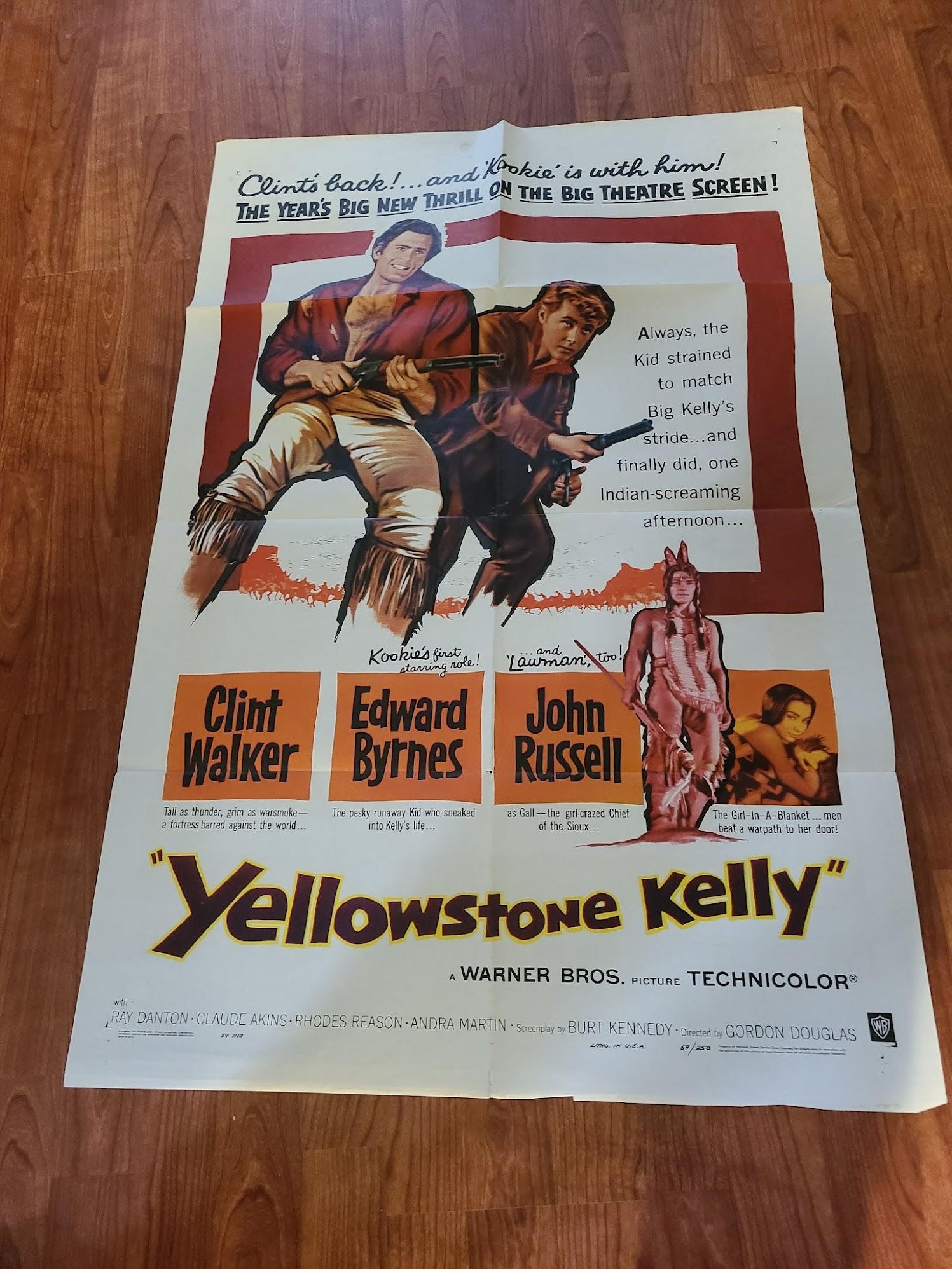 Yellowstone Kelly 1959 1 Sheets/US