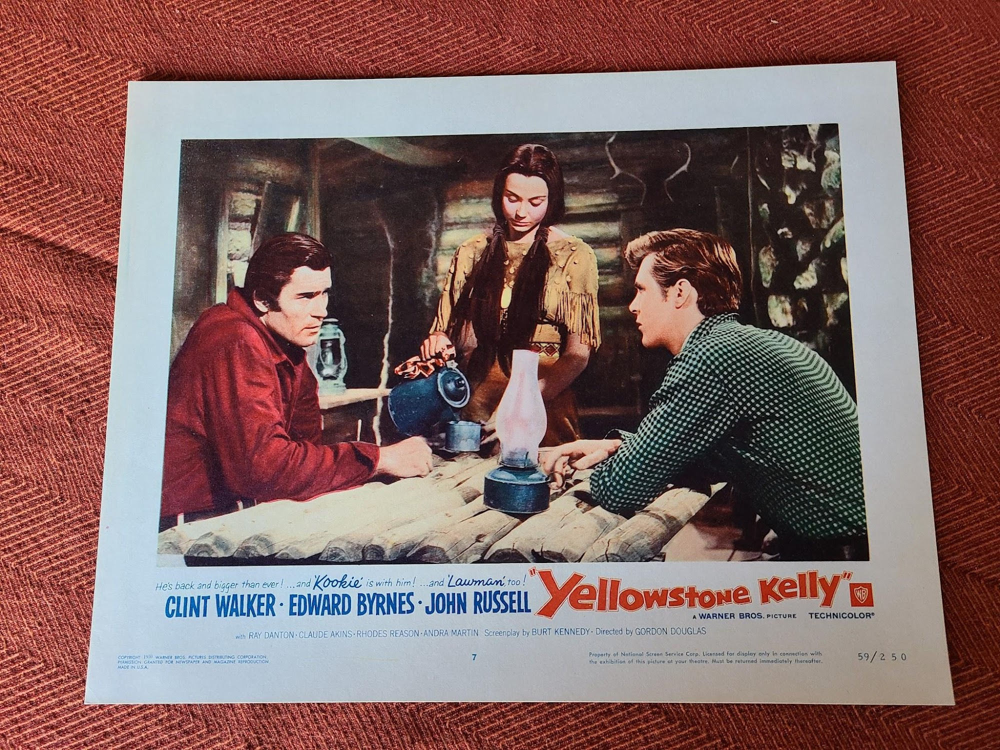 Yellowstone Kelly 1959 Western Lobby Cards
