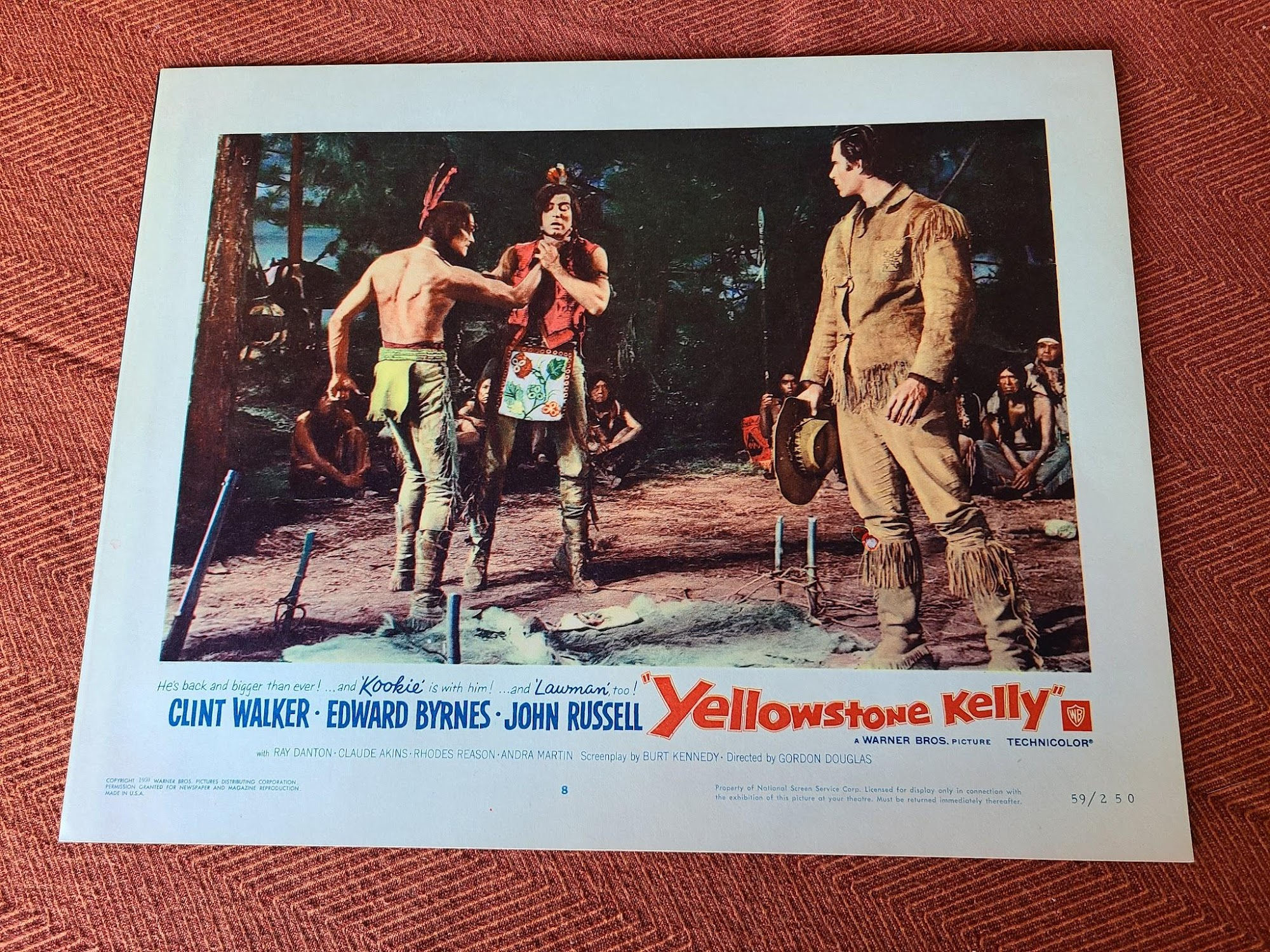 Yellowstone Kelly 1959 Western Lobby Cards