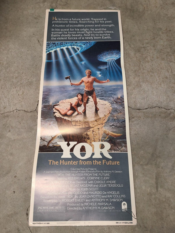Yor" Hunter From The Future 1982 Inserts