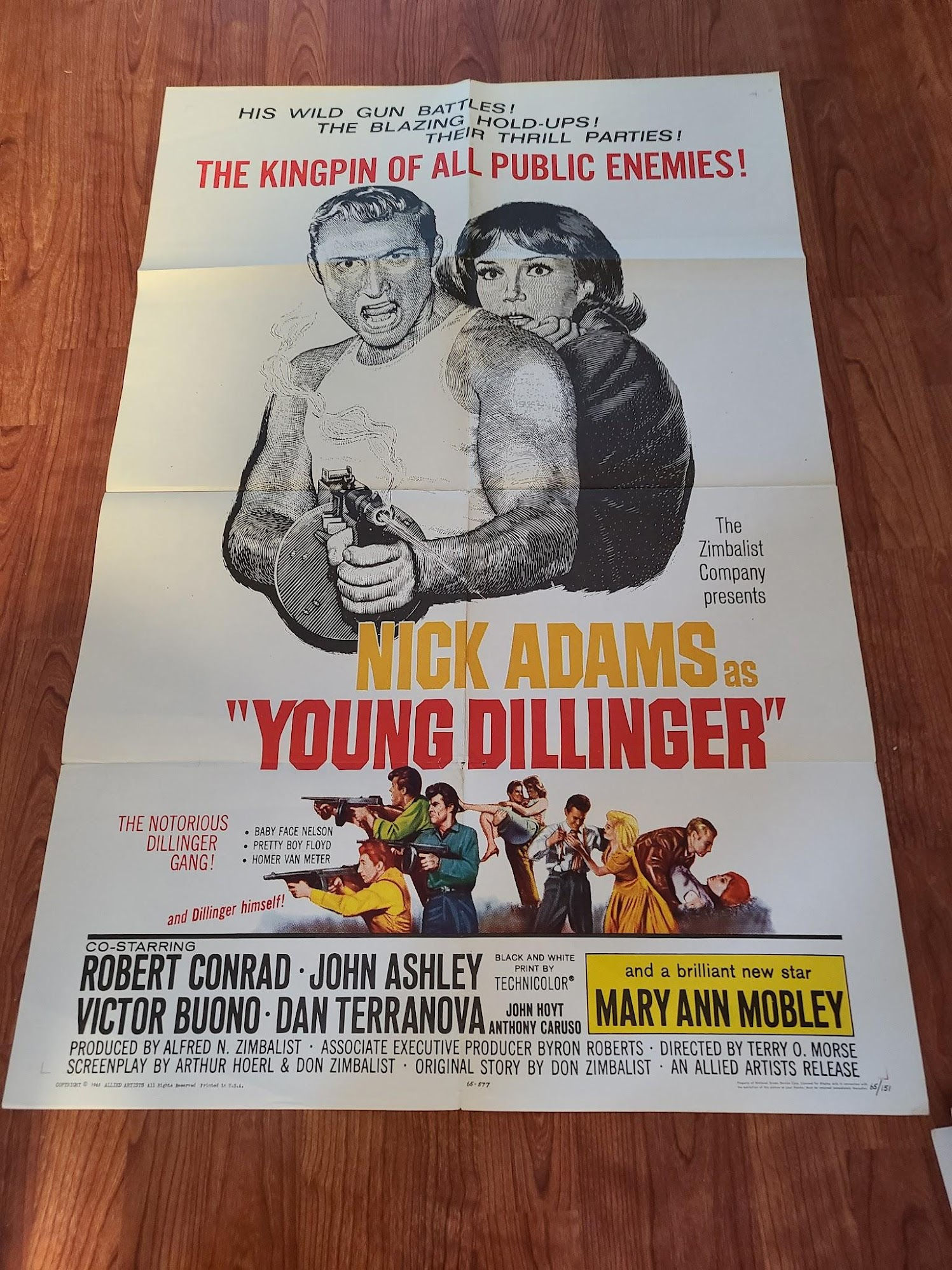 Young Dillinger 1965 1 Sheets/US