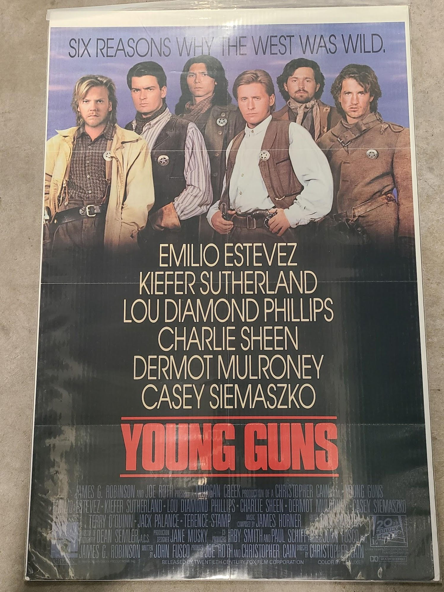 Young Guns 1988 1 Sheets/US