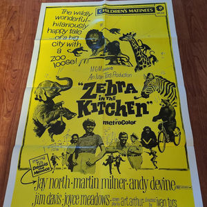 Zebra in the Kitchen 1965 1 Sheets/US
