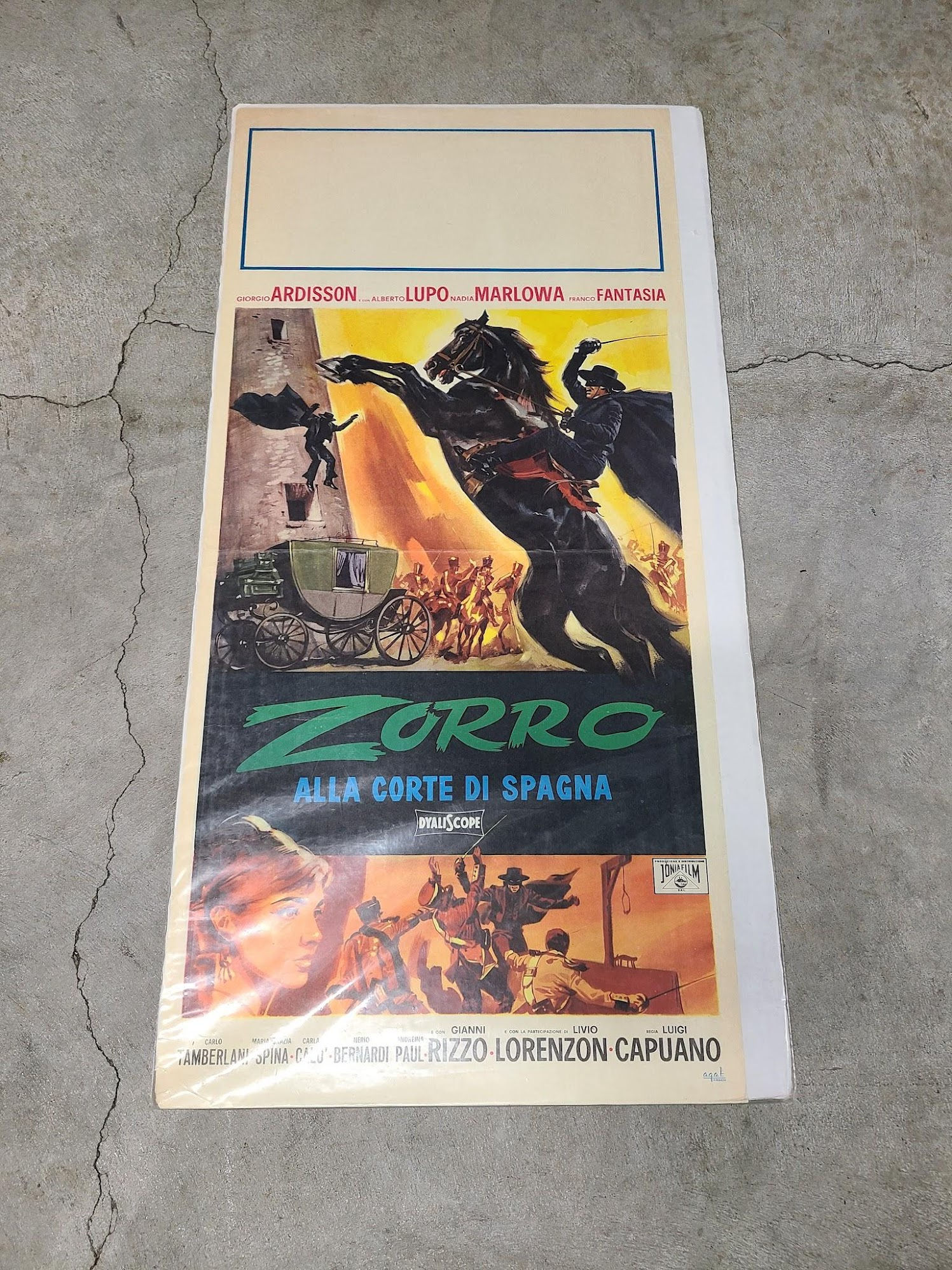 Zorro Alla Corte Di Spagna 1962 Locodina