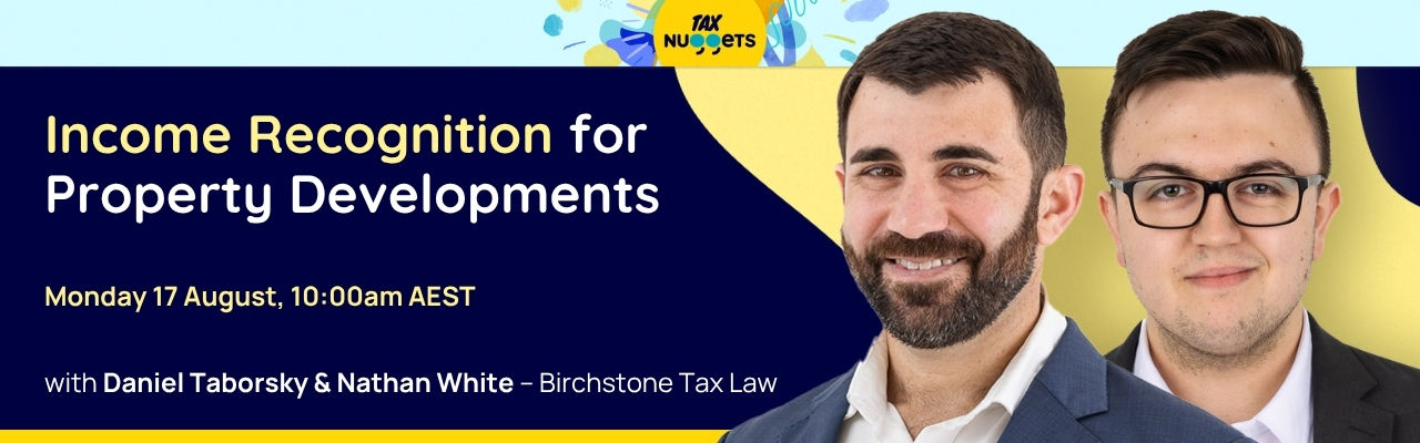 Income Recognition for Property Developments