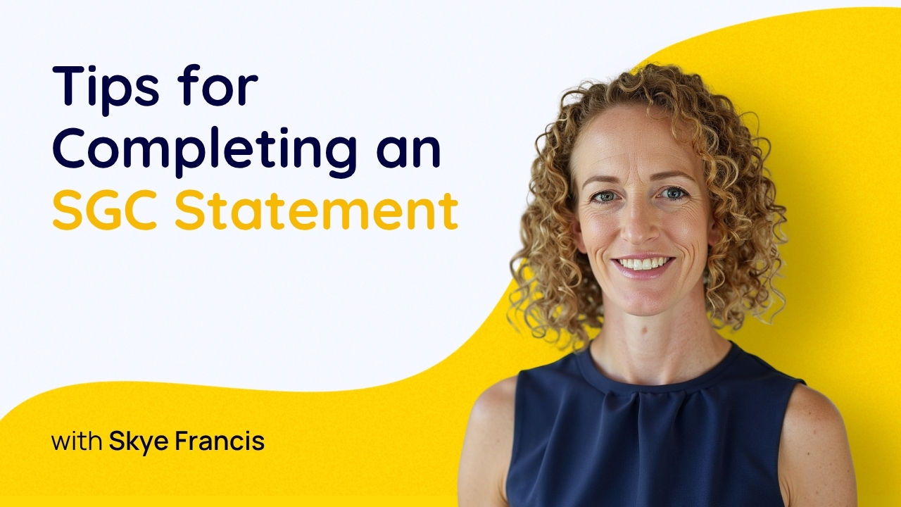 Tips for Completing an SGC Statement