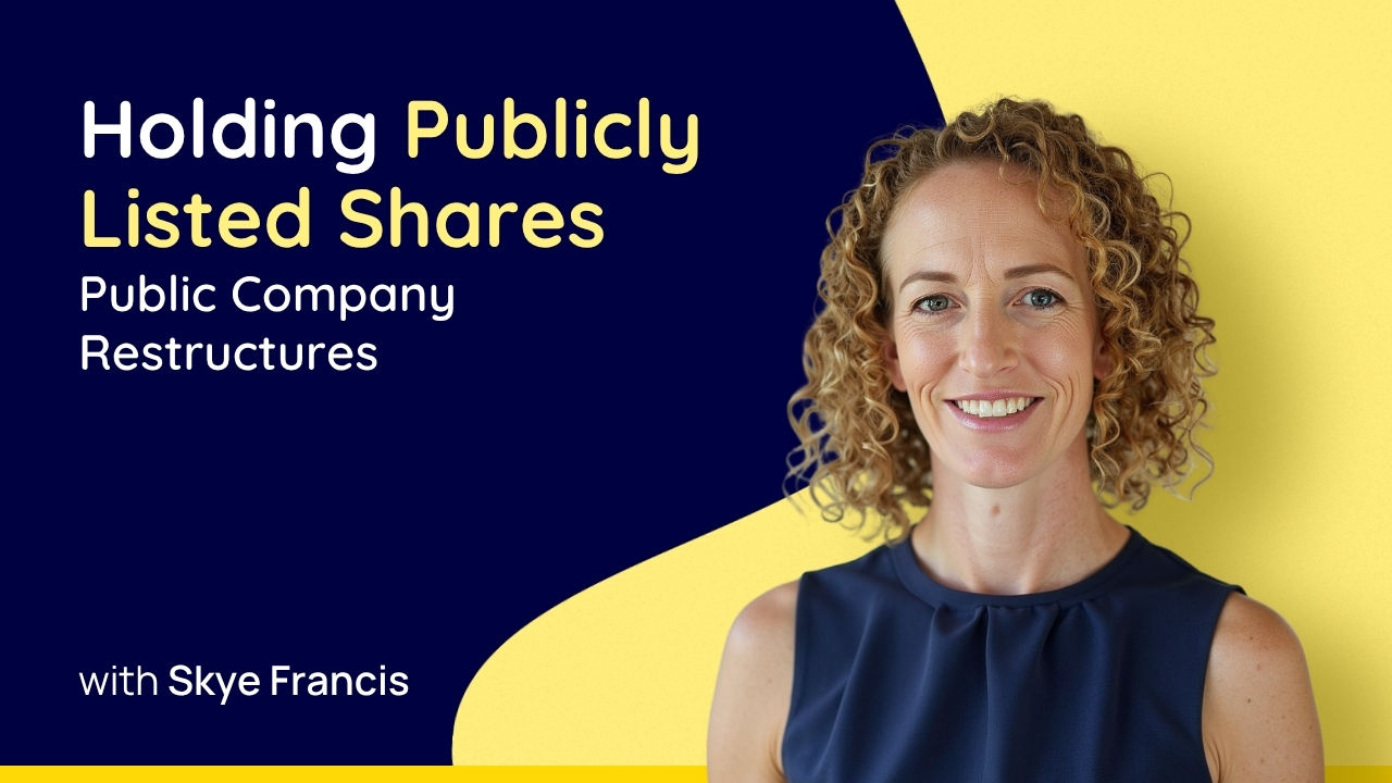 Holding Publicly Listed Shares: Public Company Restructures