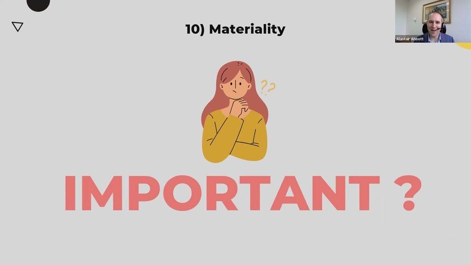 4.10 Mistake 10: Materiality