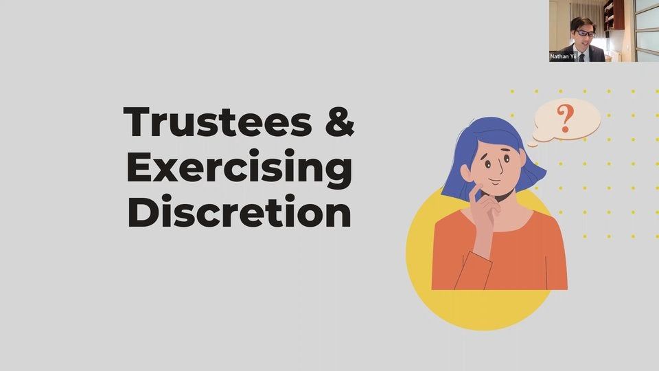 6. Trustees and exercising discretion - introduction