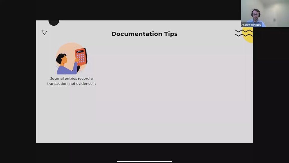 7. Documentation tips