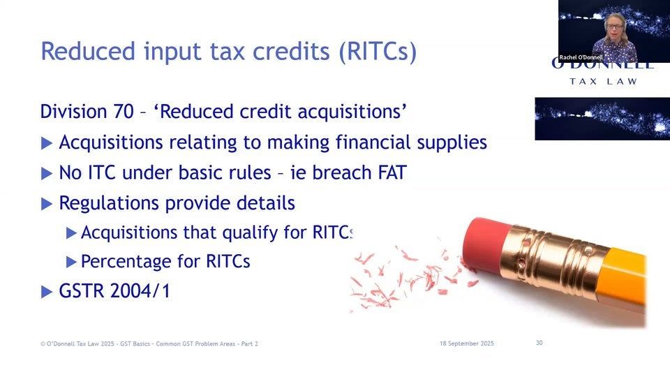 Common GST Problem Areas – Unit 4, Part 2 – GST Basics 2025