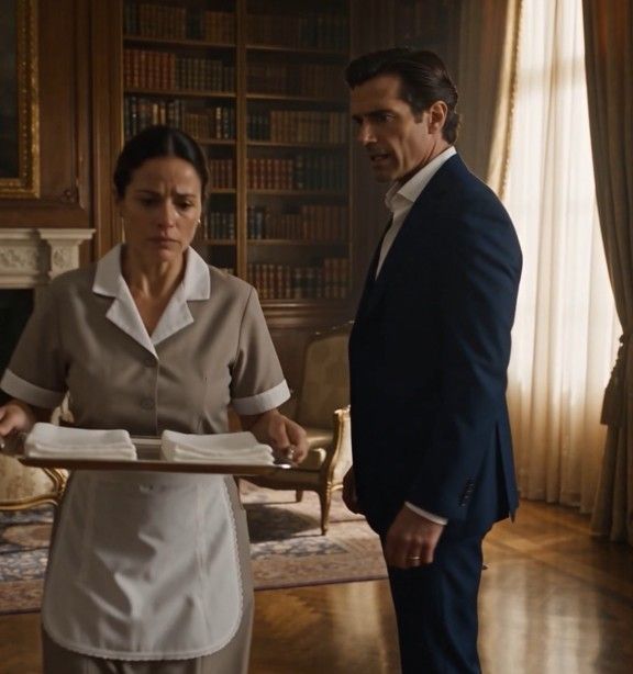 After A Year Searching, Alejandro Found Elena Working Inside The Moretti Estate