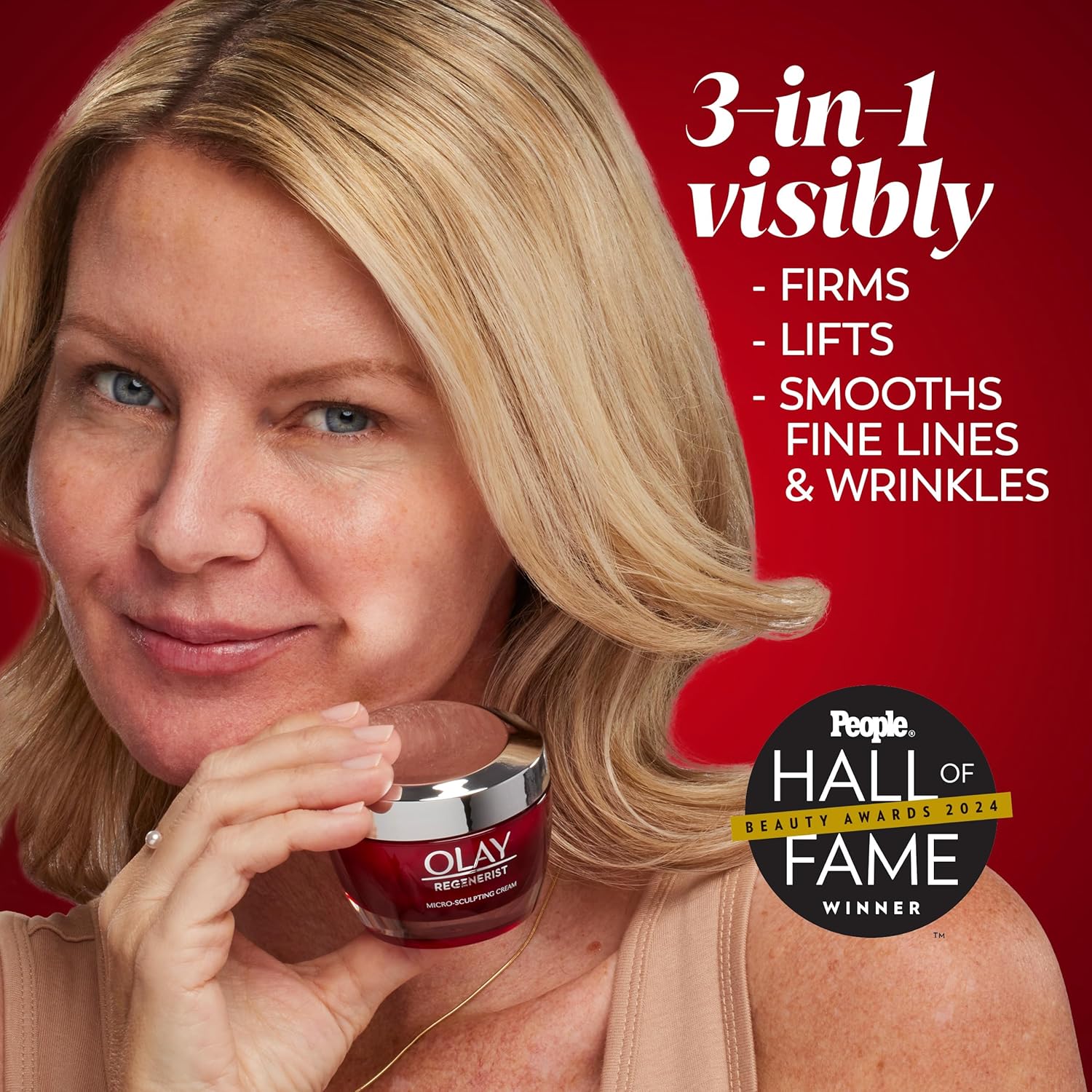 Olay Regenerist cream packaging showing back details and instructions