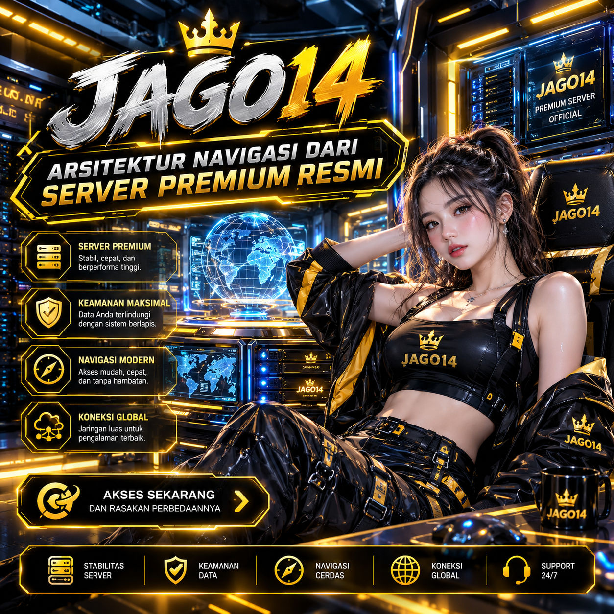 JAGO14 : Arsitektur Navigasi dari Server Premium Resmi