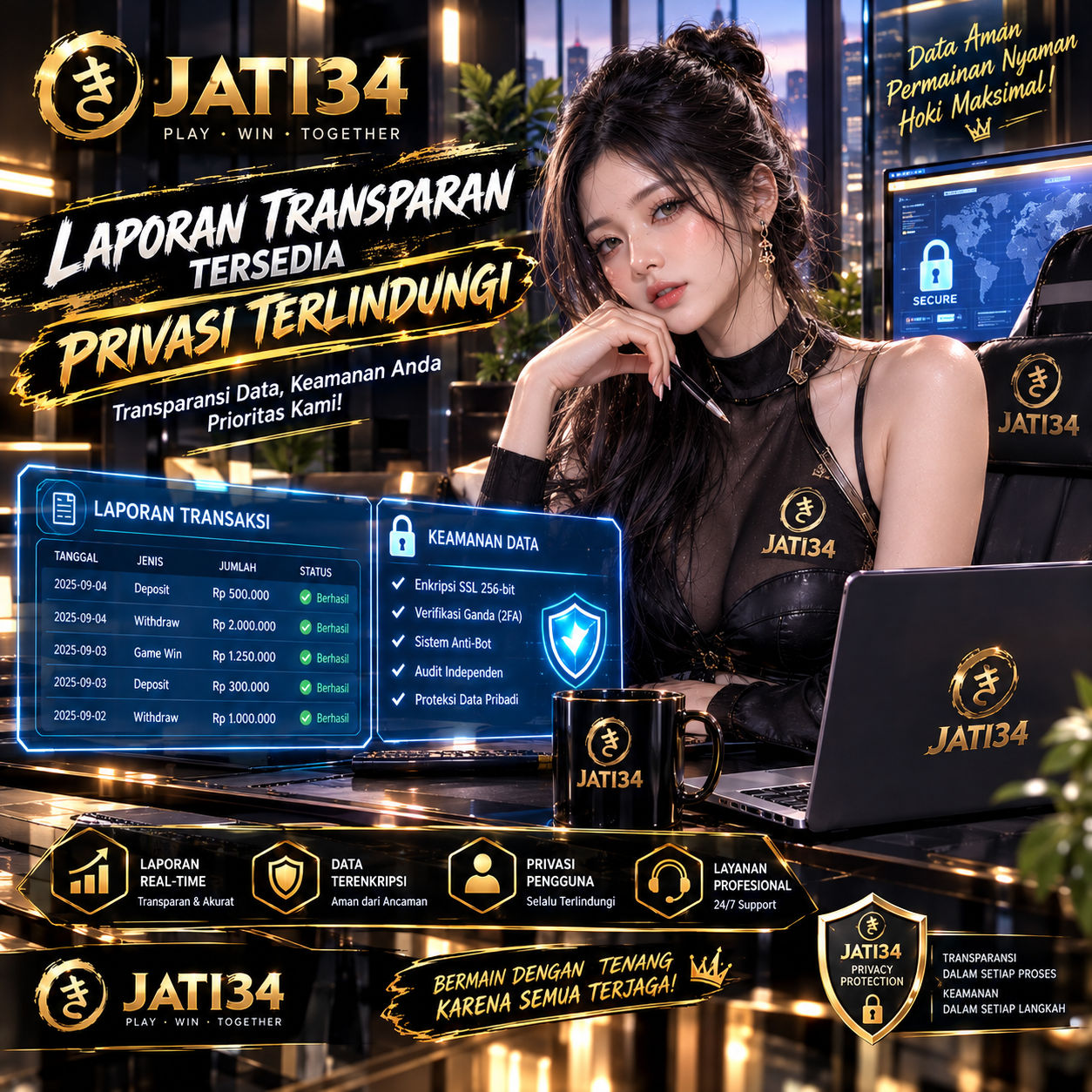 JATI34 き Laporan Transparan Tersedia Privasi Terlindungi