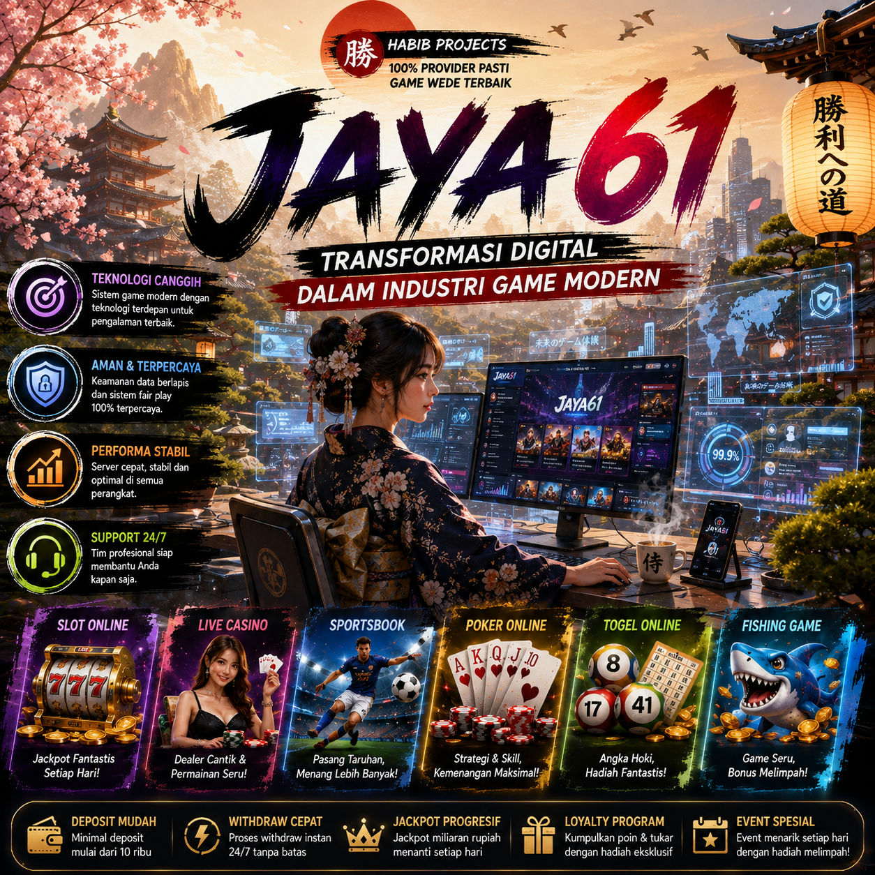 JAYA61 | Transformasi Digital dalam Industri Game Modern