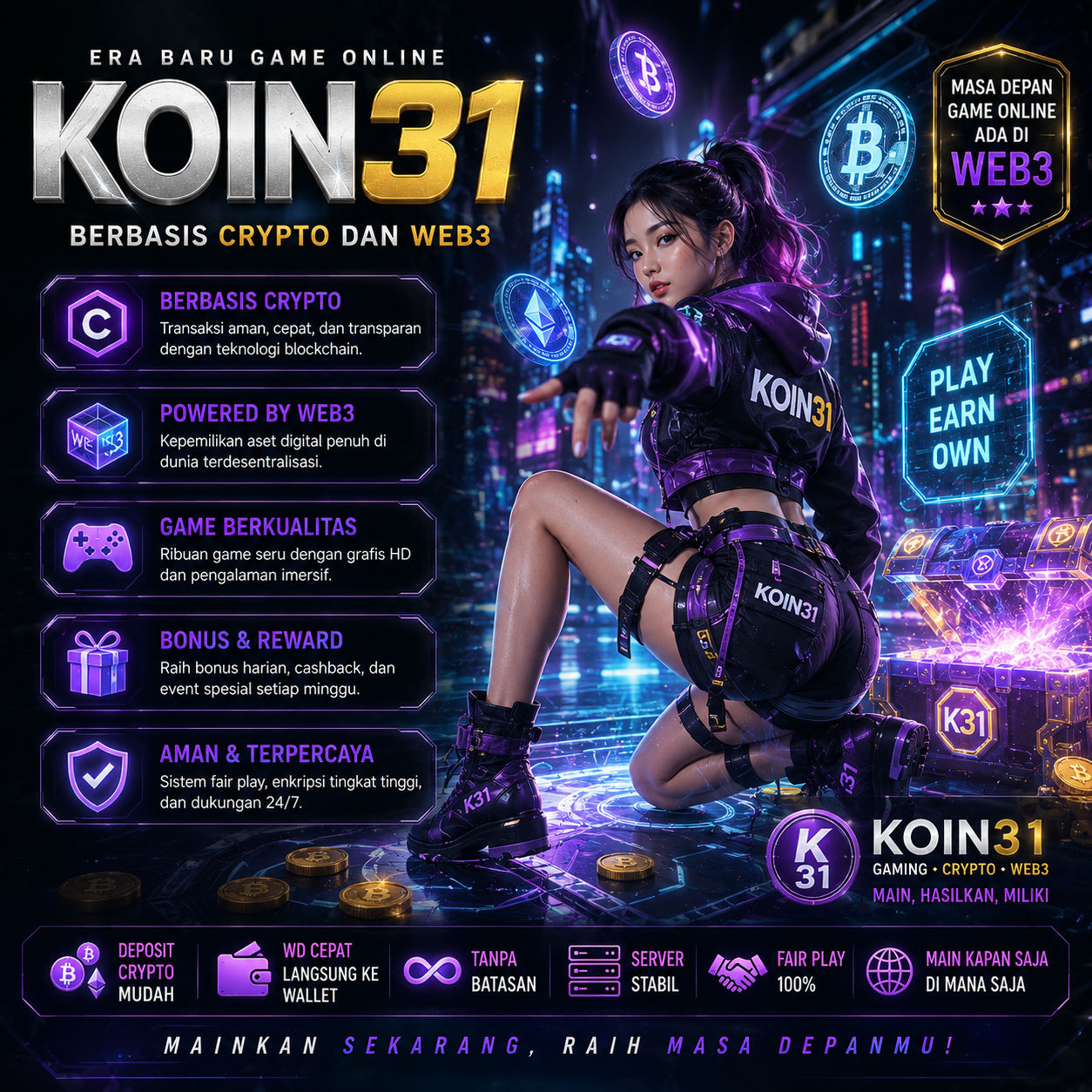 KOIN31 : Era Baru Game Online Berbasis Crypto dan Web3