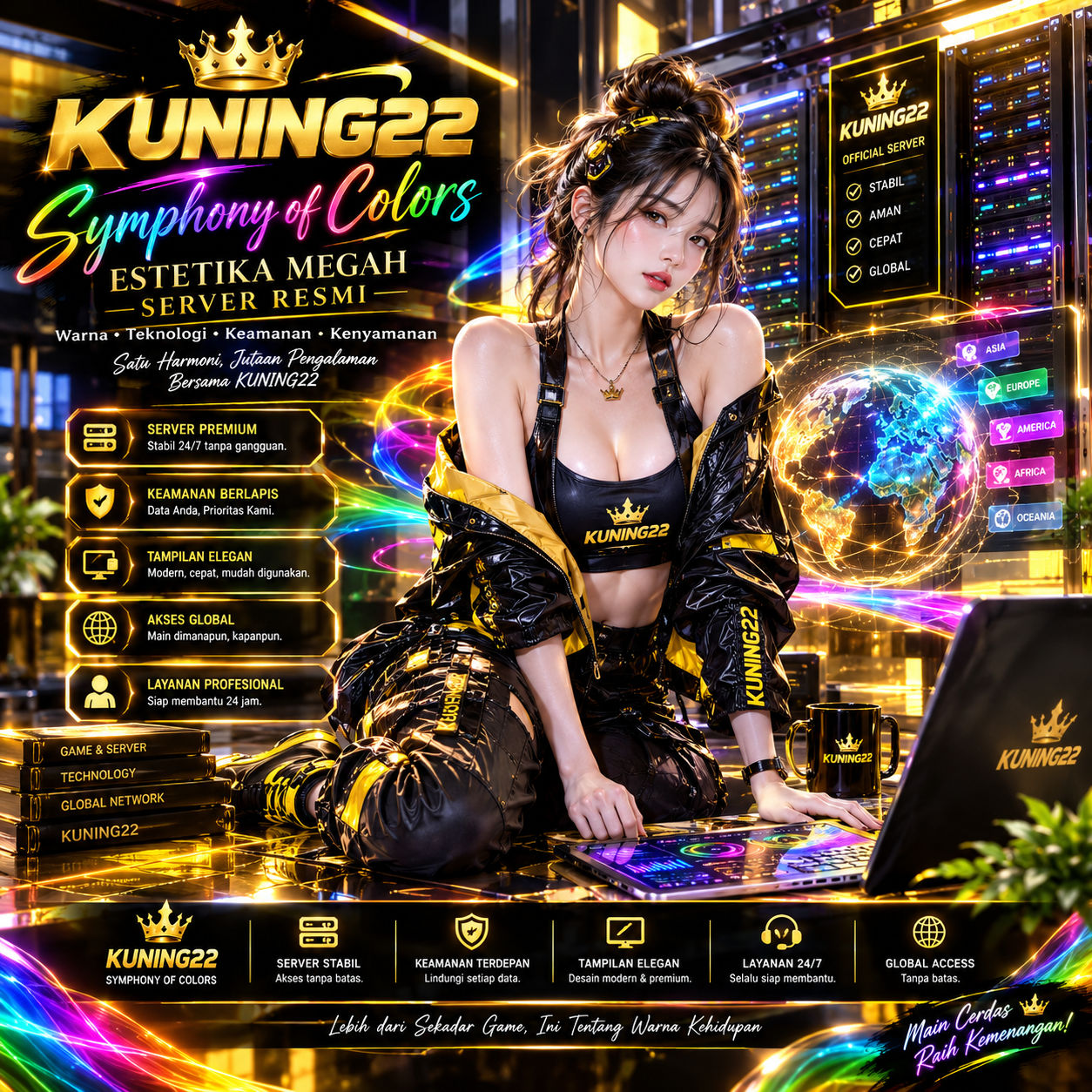 KUNING22 괜 Symphony of Colors Estetika Megah Server Resmi