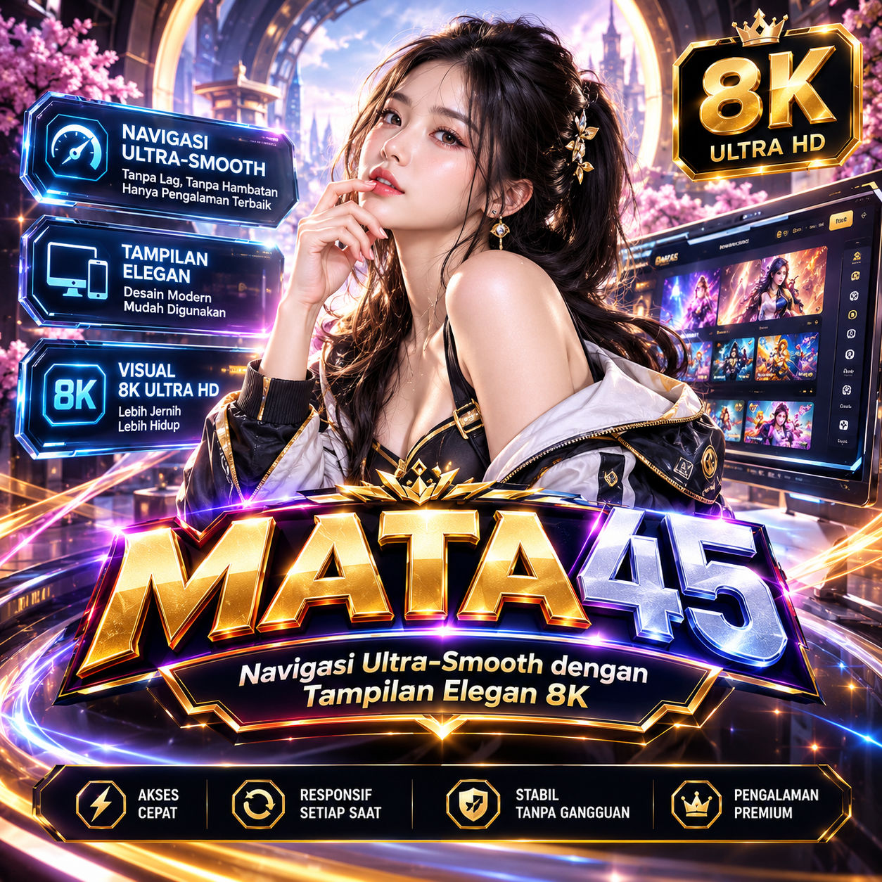 MATA45 | Navigasi Ultra-Smooth dengan Tampilan Elegan 8K