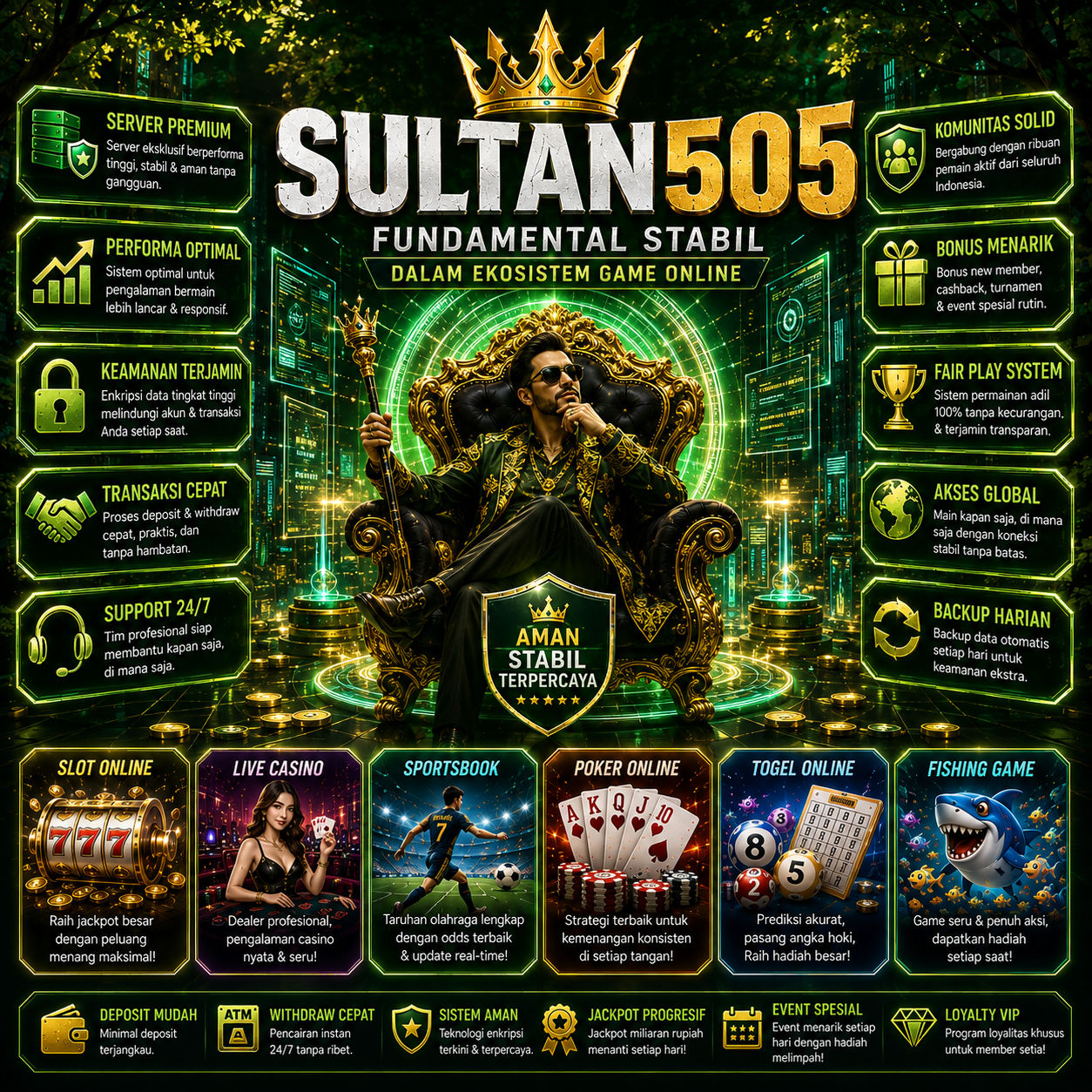 SULTAN505 : Imperium Digital dengan Akses Server Premium