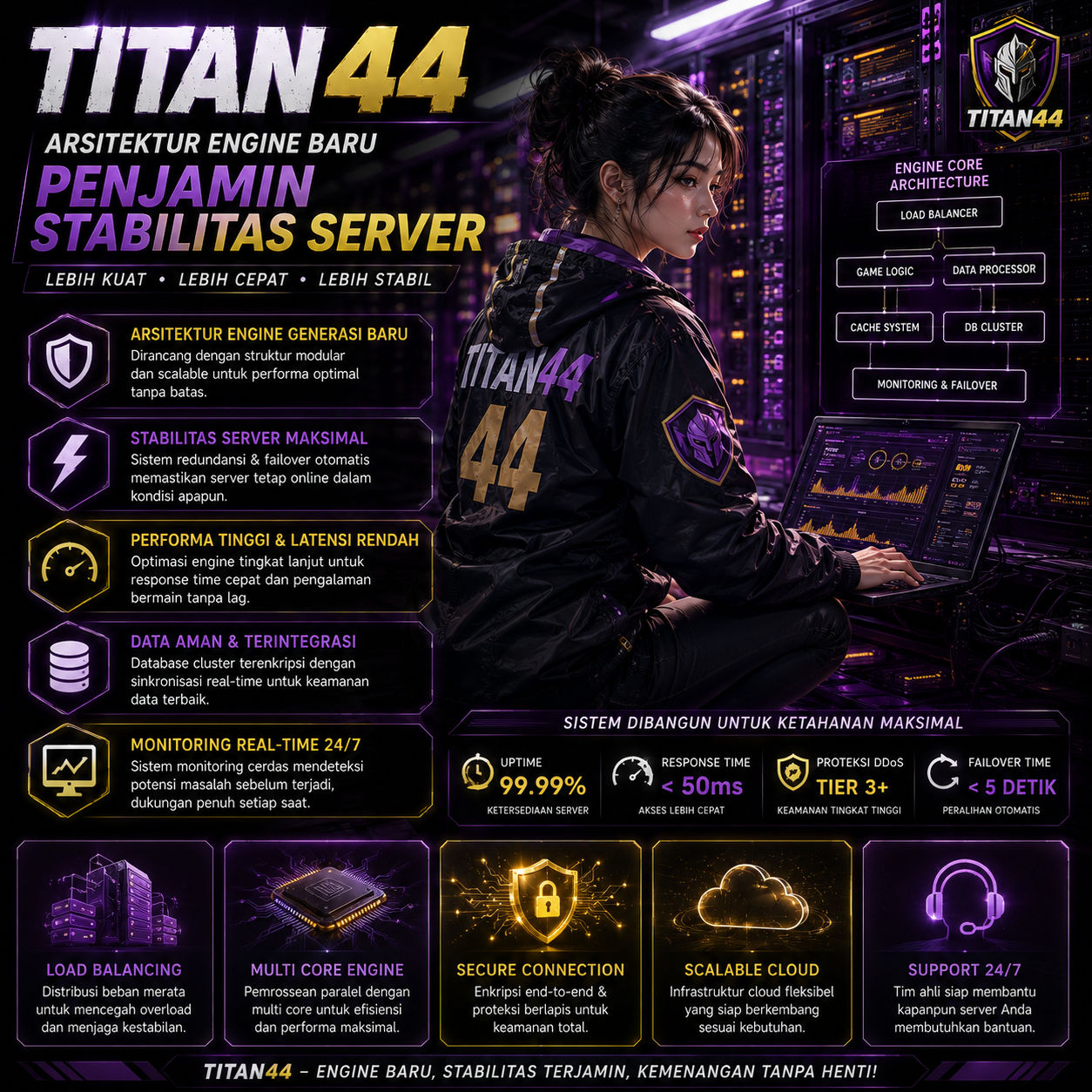 TITAN44 | Arsitektur Engine Baru Penjamin Stabilitas Server