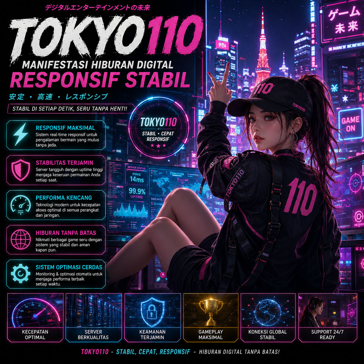 TOKYO110 | Manifestasi Hiburan Digital Responsif Stabil