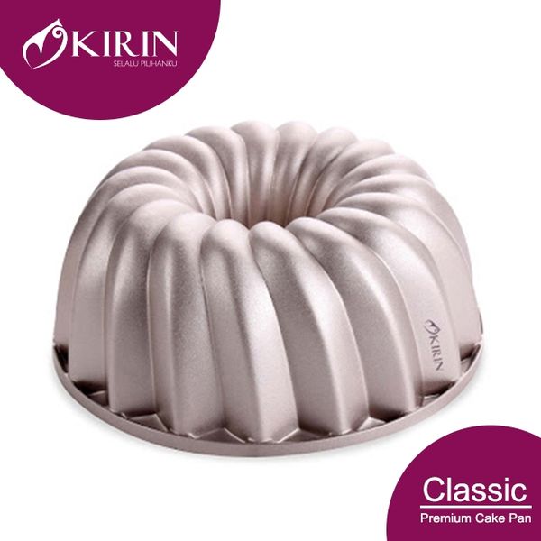 KIRIN PREMIUM CAKE PAN DIE CAST CLASSIC CHAMPAGNE GOLD - Hiro Electronics