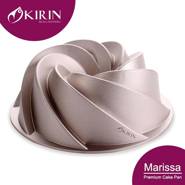 KIRIN PREMIUM CAKE PAN DIE CAST MARISSA CHAMPAGNE GOLD - Hiro Electronics