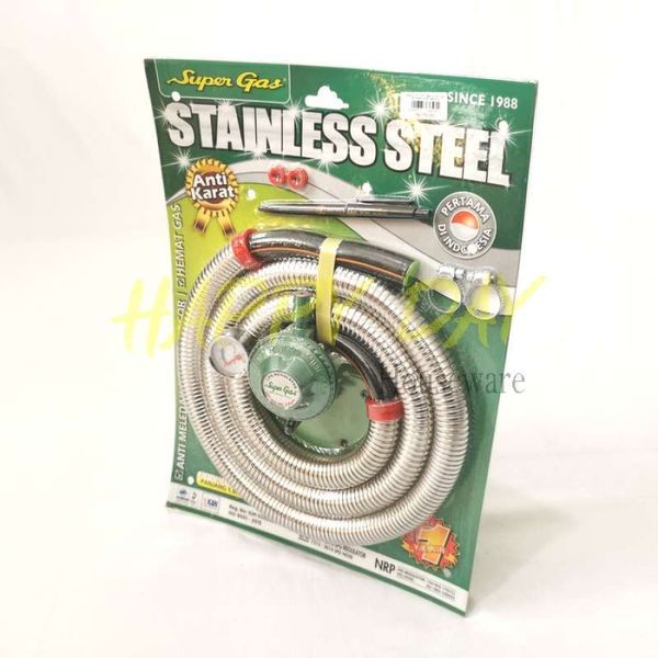 SUPER GAS SELANG PAKET STAINLESS  - Hiro Electronics