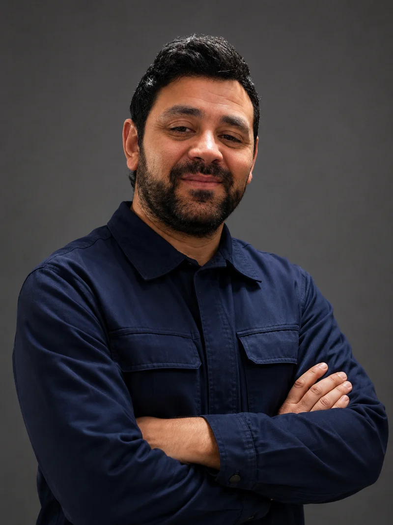 Retrato de Jorge, técnico electricista