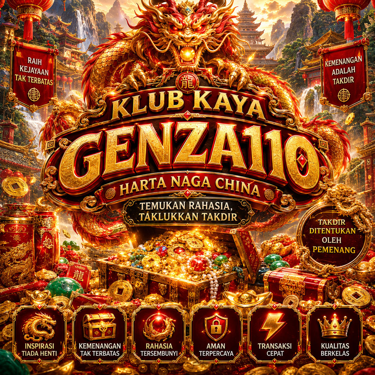 GENZA110 : Mengungkap Kekayaan Naga dan Keberuntungan Ribuan Tahun!