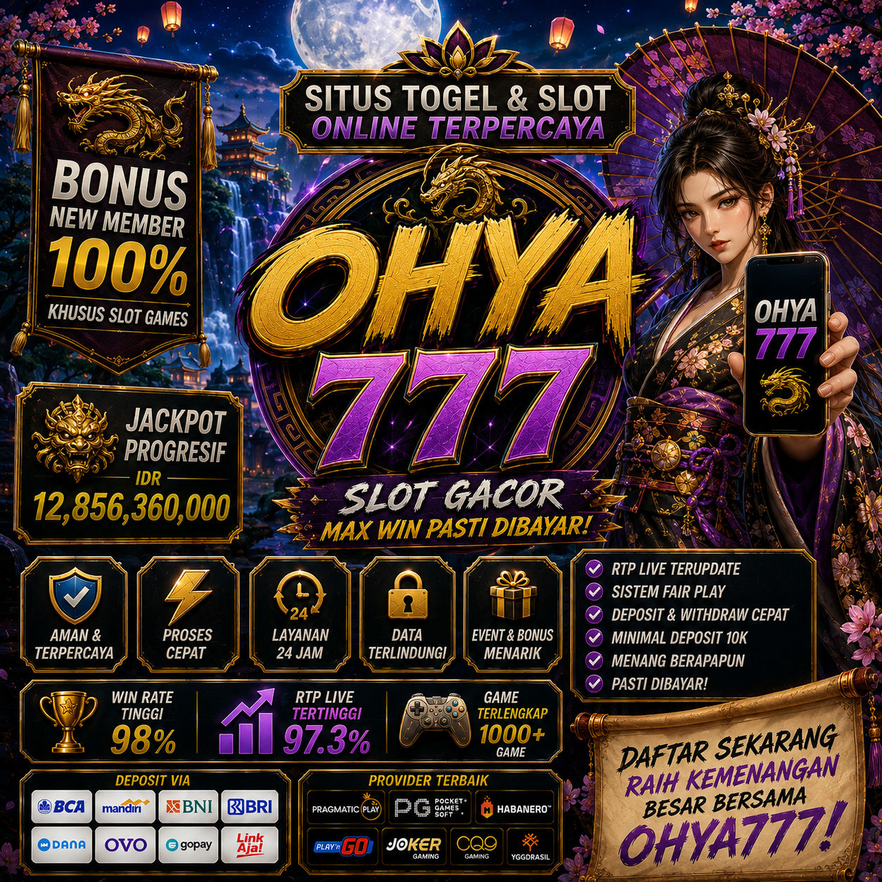 OHYA777 : Kemenangan di Bawah Pohon Bunga Sakura!