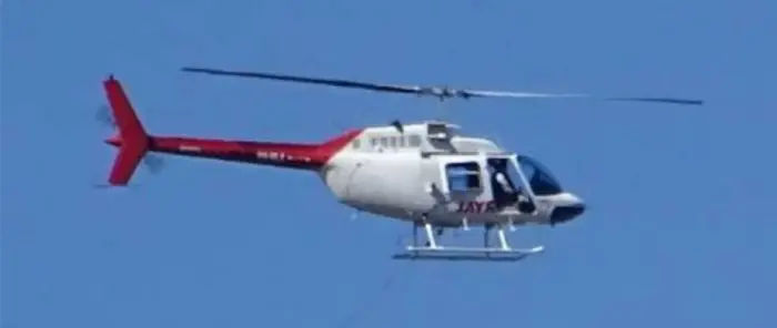 Bell 206 JetRanger used as a crewed survey-aircraft planning reference