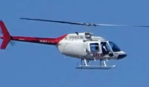 Bell 206 JetRanger used as a crewed survey-aircraft planning reference