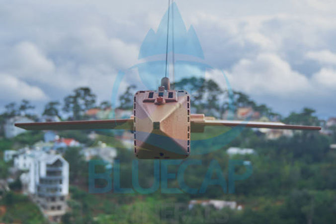 BlueCapBird drone magnetometer housing and suspension system